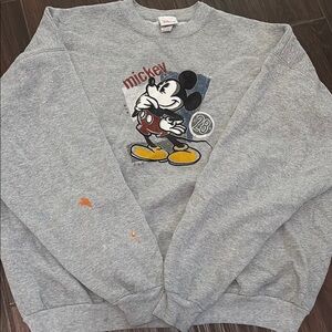 Disney Mickey Mouse Gray Sweater